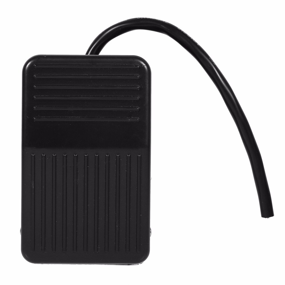 1pc 220v 10a muovinen jalkakytkin, sähköinen polkimen on/off -ohjaus 10cm johto yleiskäyttöiseen 220/380v -ompelukoneeseen