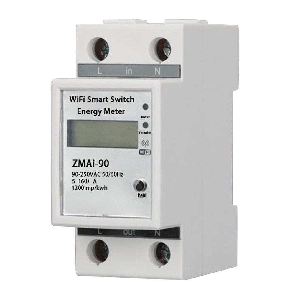 smart wifi enfase energimåler leie rom 35mm din skinne timing mini strømovervåkonge multifunksjon hjemmeforsinkelsesfunksjon