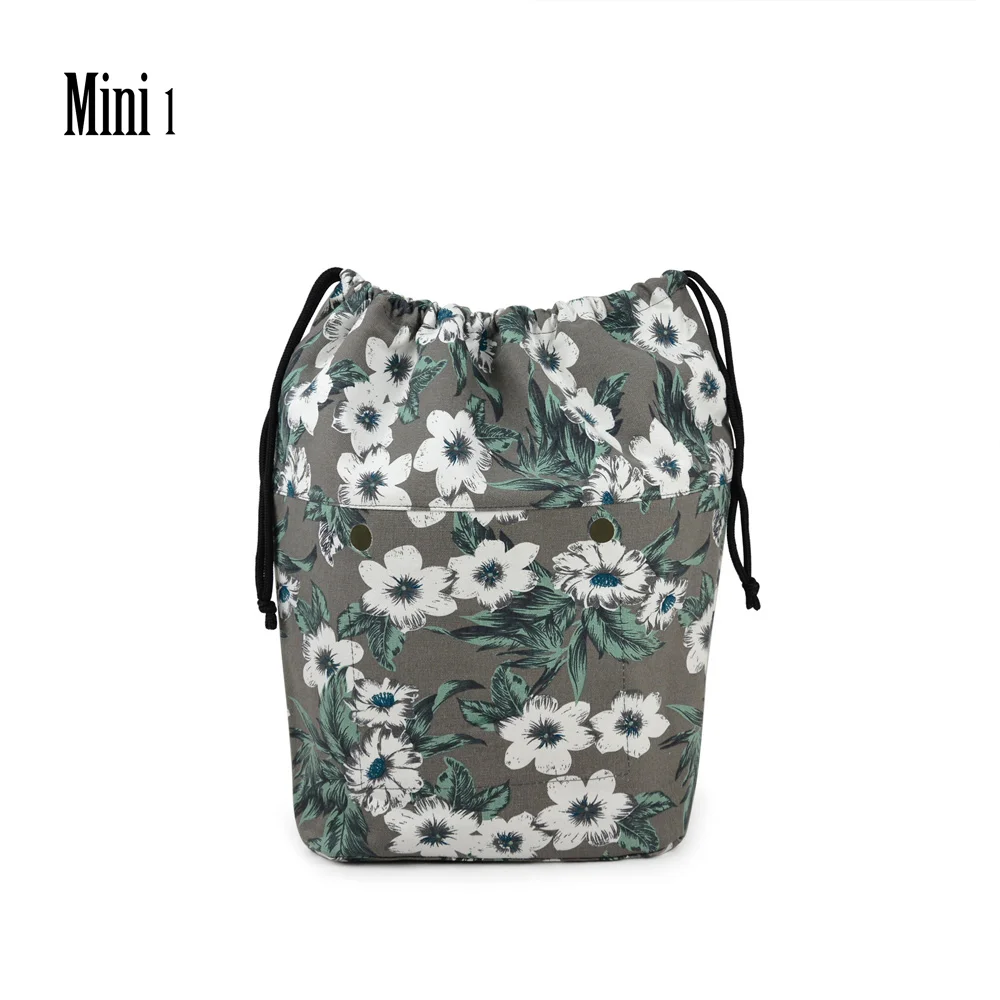 Nouvelle grande capacité classique Mini cordon coloré doublure intérieure insérer pour grand Mini Obag toile poche intérieure pour O sac