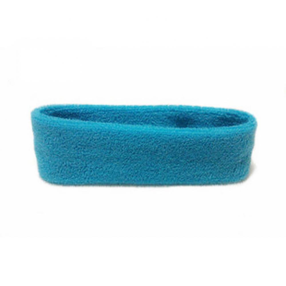 Banda para el sudor deportiva de verano para hombre y mujer, diadema para Yoga, gimnasio, toalla de seguridad elástica de Color sólido, banda para el pelo para tenis, bádminton y baloncesto: Azul