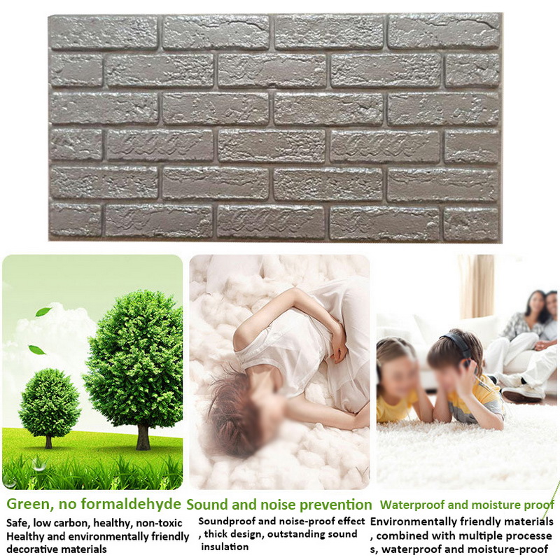 3D Imitatie Baksteen Muurstickers zelfklevende Panel Decal Zelfklevende Behang Zachte Pack Keuken Woonkamer Achtergrond decor