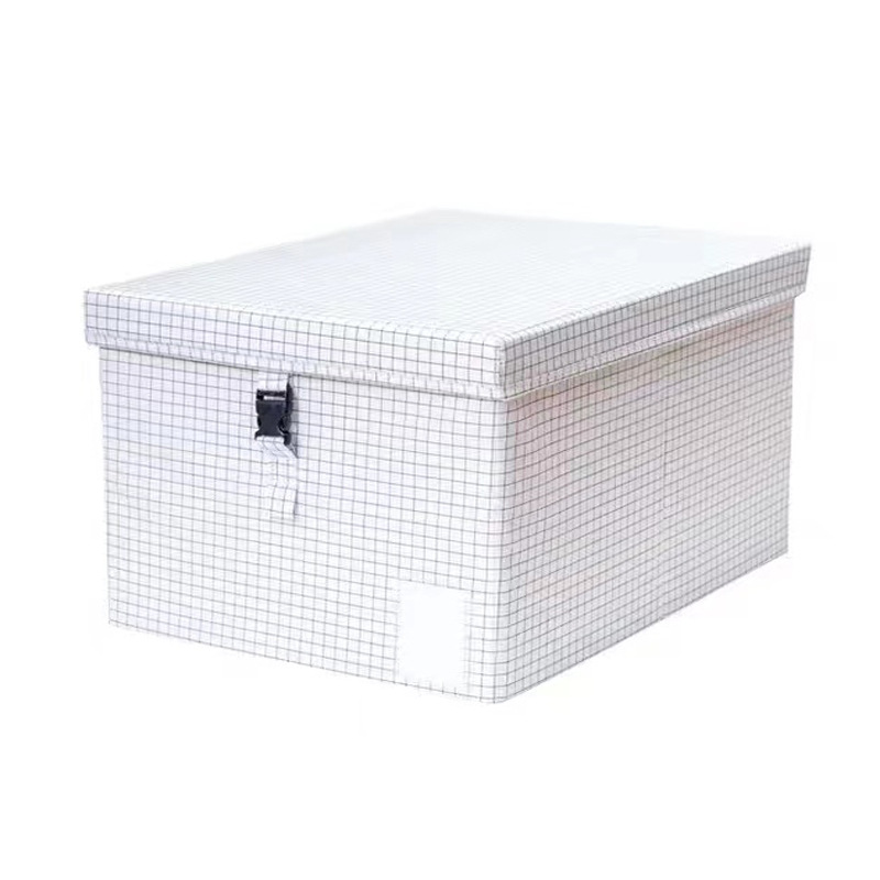 Grand seau à linge étanche pliable, boîte de rangement en coton et lin pour sous-vêtements et vêtements, organisateur domestique: medium-30L