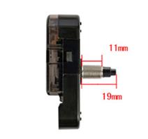 Mecanismo de reloj de pared precision 12888, 8/11/13/16/19/22mm, máquina de movimiento de cuarzo, Kit de reparación de Manos negras, sustitución de herramienta con gancho: 11mm   19mm