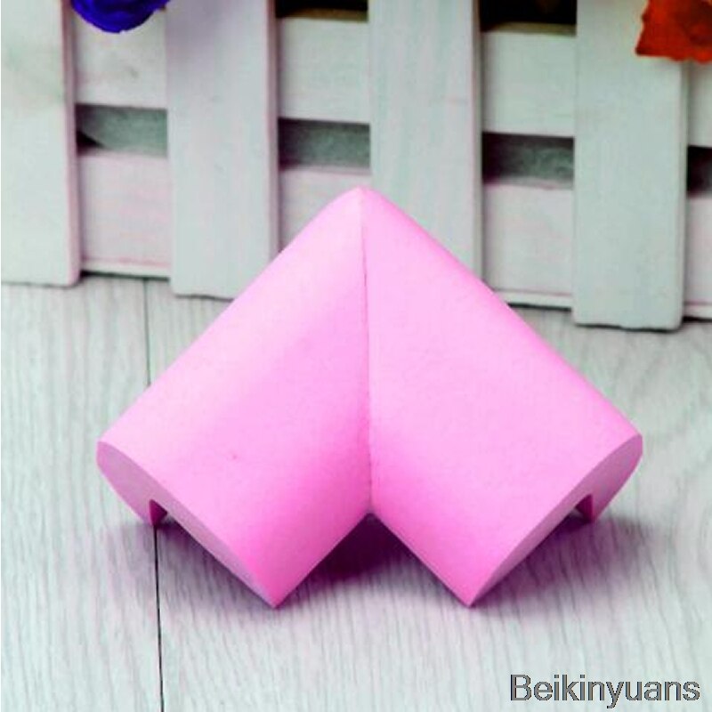 Safety Anti-collision Corner Protector 8pcs L-shaped Widened Baby Cabinet Lock Cabinet Doors Child Plastic Right Angle: Rose red 8pcs