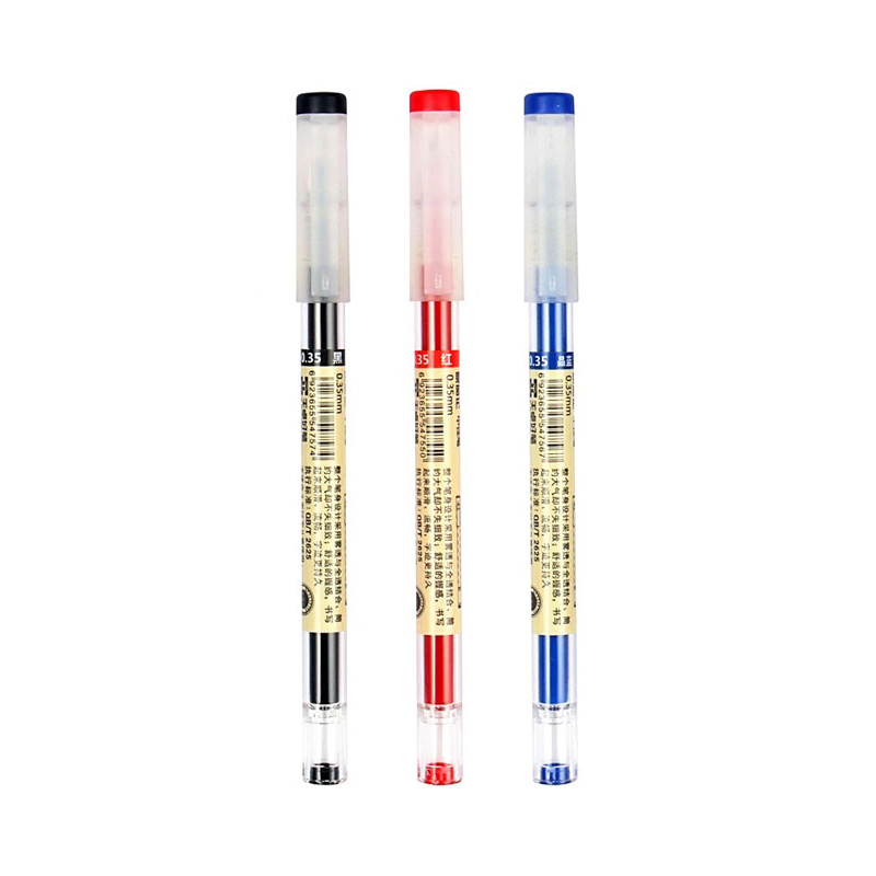 Gel Stifte 0,35mm verrotten/Schwarz/Blau Tinte einstellen Minen Stange Gel Stift Für Griff Marker Schule Büro schreibwaren Schüler Schreibwaren: Burgunderrot