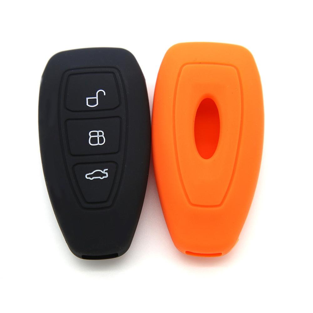 Autostyling afstandsbediening sleutel beschermhoes autosleutelhoes voor ford focus mondeo fiesta ecosport escort kuga b-max 3 knoppen slimme sleutel
