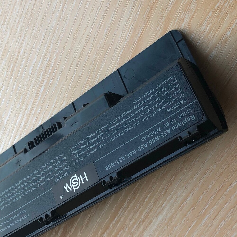 7800mAh 9 Cells Battery A31-N56 A32-N56 A33-N56 For Asus N56 N56D N56D N56DY N56J N56JK N56VM N56VV N56VZ N56JN N56JR N56V N56VB