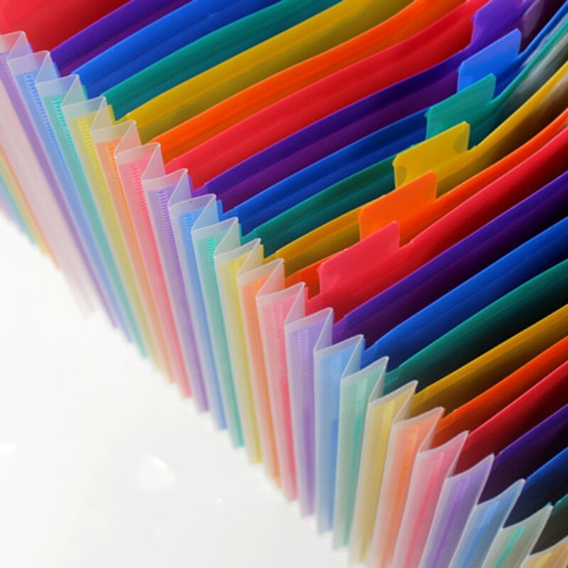 48 Pockets Expanding Portable File Folder A4 Organizer Portable Business File School Office Supplies Document Holder