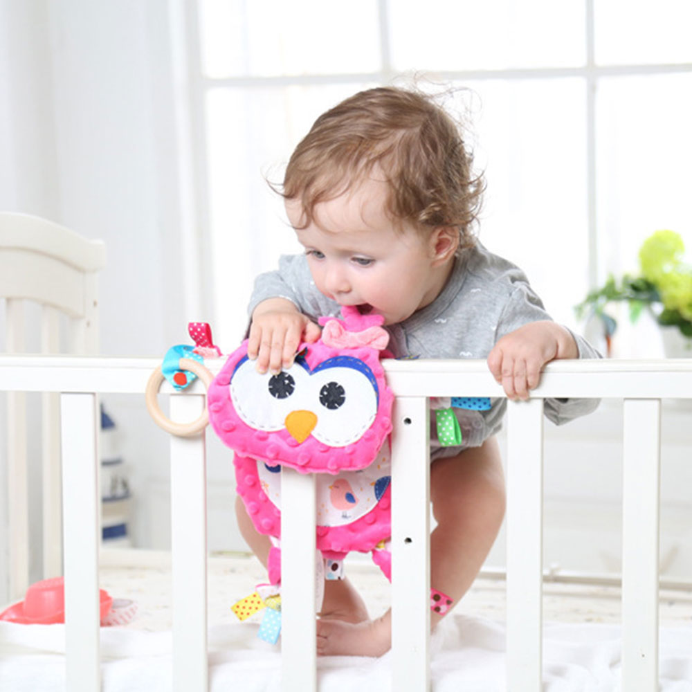 Baby Plüsch Spielzeug Puppe Beschwichtigen Handtuch Weichen Rinder Schwein Löwe Elefant Tier Spielzeug Säuglingsmarionettenpuppen Mit Gummi Ring Kinder Junge mädchen neue