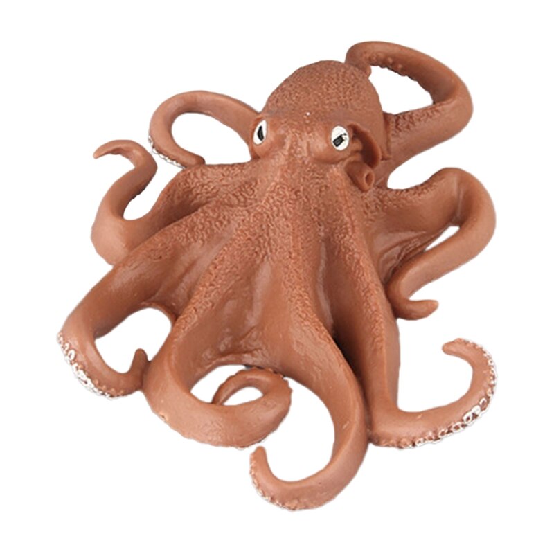 066B 5-7inch Sea Life Fish Animal Statue Model Figurine for House Room Tabletop Decor: Octopus