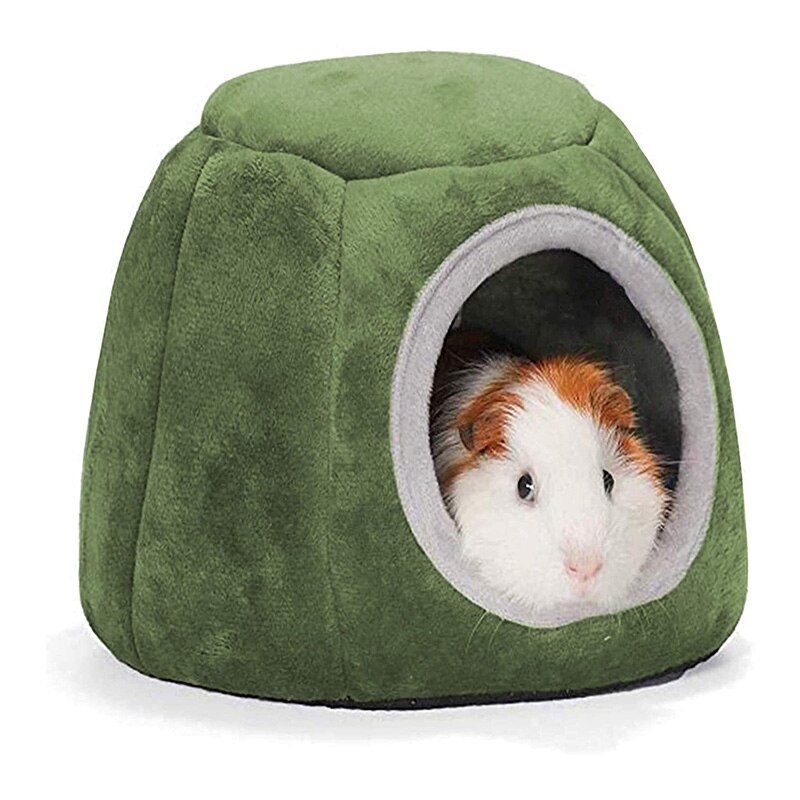 Cavia Bed Hamster Huis Klein Dier Eekhoorn Slapen Nest Katoen Egel Fretten Slapen Cave Huisdier Kooi Speelgoed: green