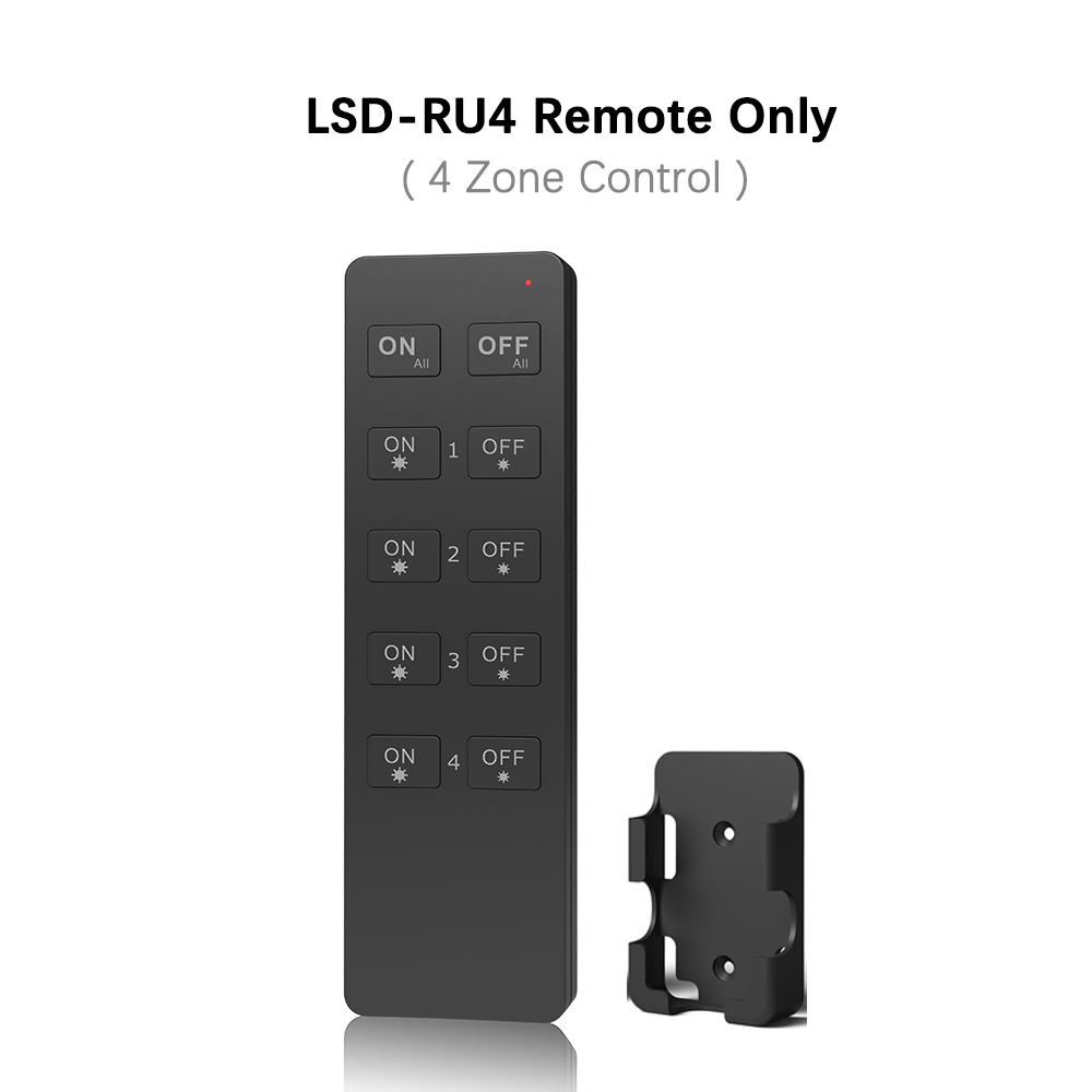 Dimmer led 220v 230v 110v ac triac trådlös wifi rf dimbar tryckströmbrytare med 2.4g dimmerknappar för led lampa  s1- b: Endast lsd -ru4 fjärrkontroll
