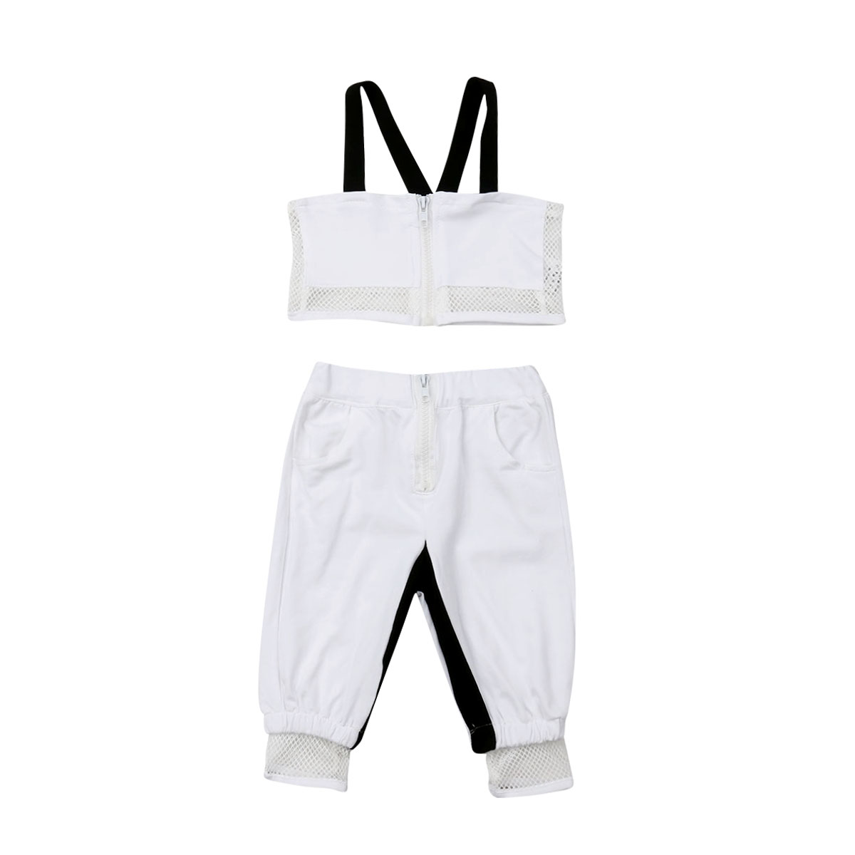 Girl Clothes Newborn Baby Girl Kid Mesh Sling Tops Shorts Trousers Pants Summer Sport Style Clothes Set 1-4Y: 3T