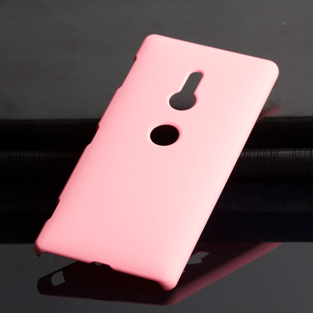 Plastic Coque Cover 5.7For Sony Xperia Xz2 Case For Sony Xperia Xz2 Xz 2 Dual H8216 H8266 H8296 Phone Back Coque Cover Case: Pink