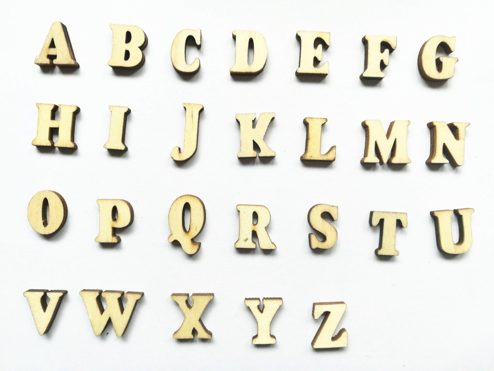 182pcs is 7 lot x 26pcs English letters Home Decor Decoration Wood Wooden Letters Alphabet Wedding party Birthday diy Craft