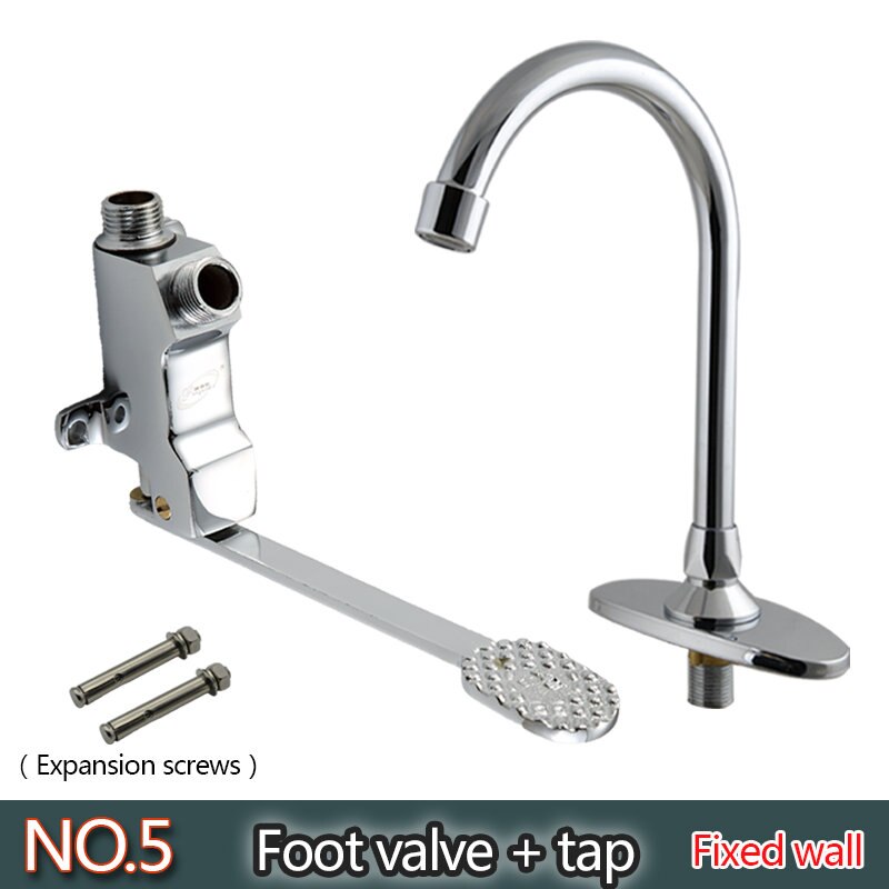 FRÜHLING SOMMER 4/8 fuß Pedal klopfen, fuß treten wasserhahn medizinische Pedal Hand waschen gerät öffentlichen ort fuß Pedal wasser sparen: Nein.5