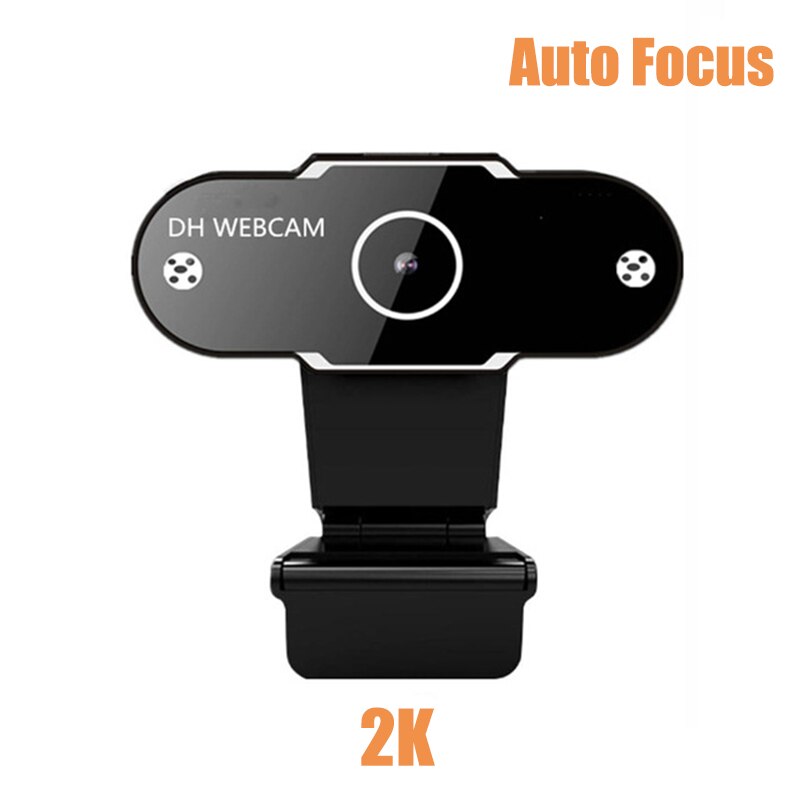 HD 1080P Webcam 2K Focus Computer PC Web Camera With Microphone For Live Broadcast Video Calling Conference Work Camara Web PC: 2K auto focus