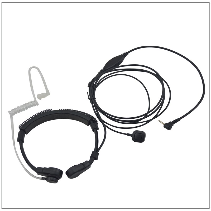 Casque micro gorge 2 fils à usage moyen avec Tube acoustique à Air et doigt PTT 1 broche MT pour Motorola MR355R TLKR T7 FV200R T5420