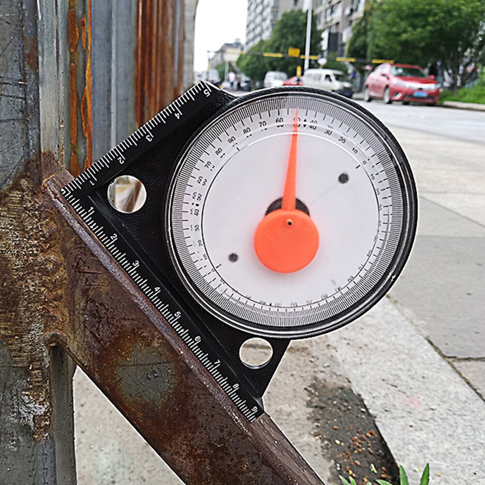 Multifunction Protractor Magnetic High Precision Inclinometer Pointer Angle Meter Measuring Instrument Tilt Level Ruler Slope