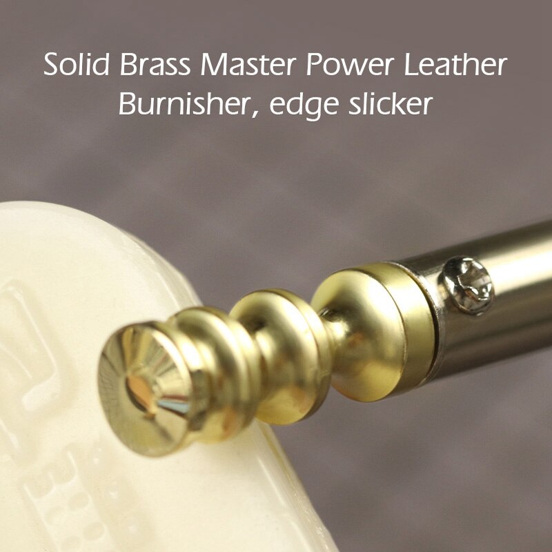 Leather Edge Tools Solid Brass Soldering Iron Marking Creaser Tips Power Edge Slicker Leather Burnisher Tool