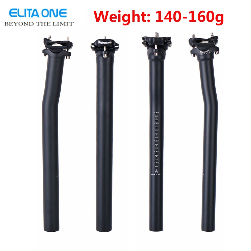 ELITA ONE Carbon Fibre Bicycle Seat Post Offset 20mm Mountain Bikes SeatPost Road Bicycles SeatPosts 27.2/31.6mmx350/400mm