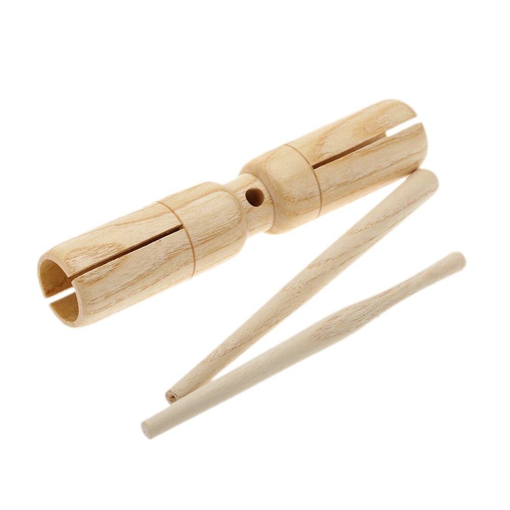 Grand Instrument de Percussion matériel petit corbeau en bois sondeur deux tons exquis enfant Instrument de musique