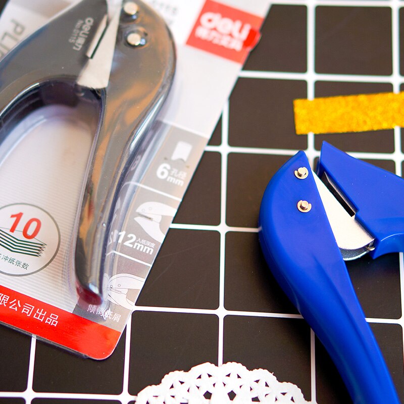 Perforator Stationery Manual Single Hole Punching Machine File Paper Punch Ticket Check Clamp Paper Cutter Punch Scrapbooking