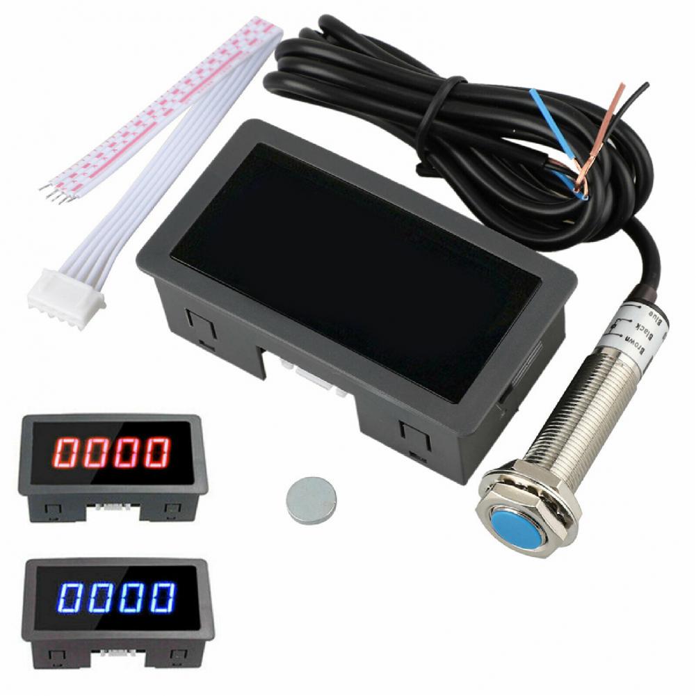 Car Tachometer LCD High Accuracy Lightweight 4 Digital RPM Speed Meter for Automobiles