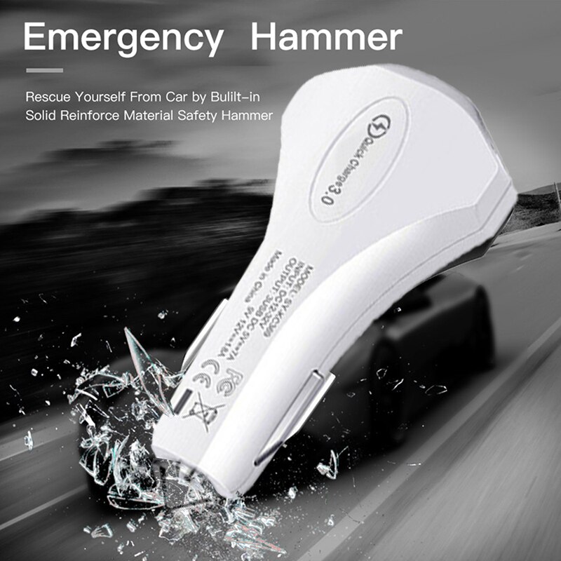 Quick Charge 3.0 Car 7A QC3.0 Turbo Fast Charging Car-charger 3 USB Car Mobile Phone Charger for iphone Micro USB Type C