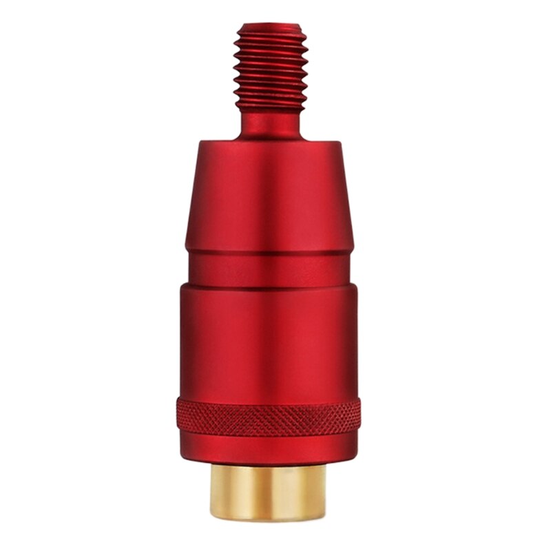 1Pc Fishing Rod Connector 8mm Screws Net Head Adapter Fishing Landing Harpoon Dip Aluminum Alloy Net Rod Parts: Red