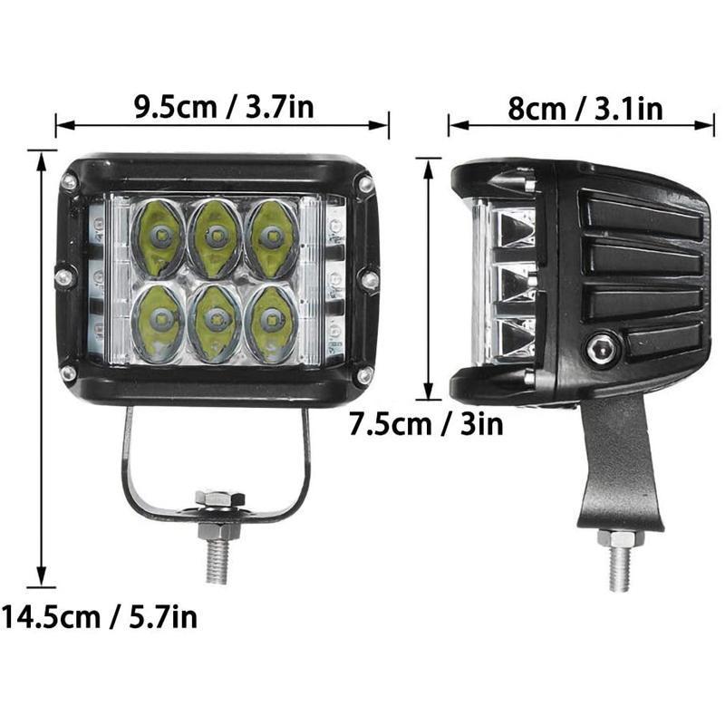 Side Shooter Dual Color Strobe Pod lights