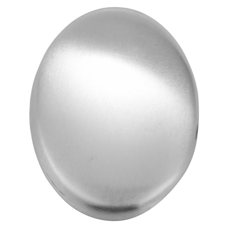 COMNICO 2 Pack RVS Zeep Bar, Zilveren Geurverwijderaar Magic Metal Geurvanger Zeep Wrijven Steen Keuken Gadgets Eliminerende Handen Huid Ruiken Als Ui Knoflook Sterke Geuren (Ovaal Hart
