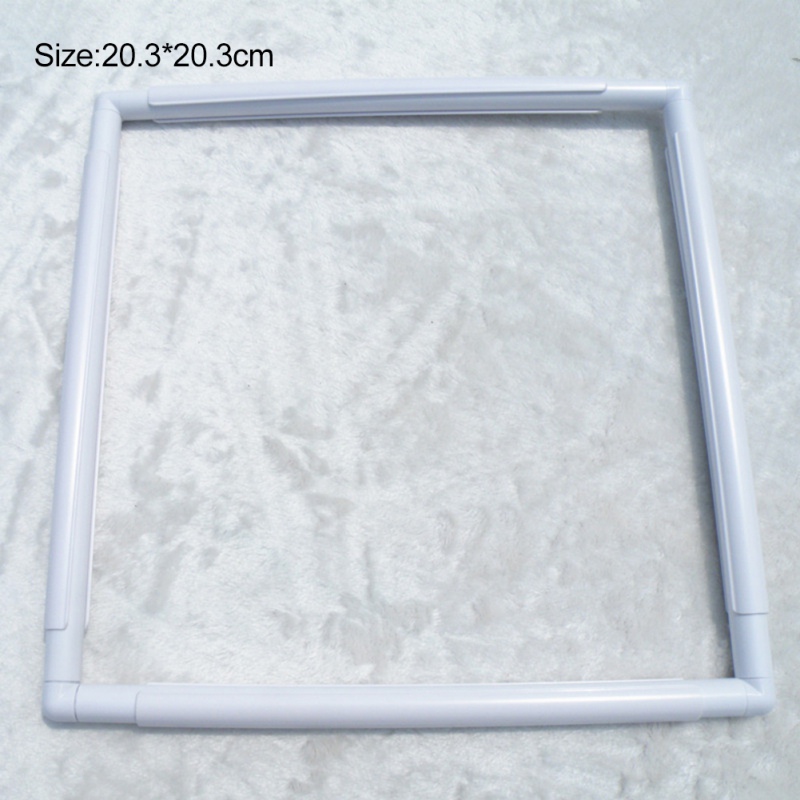 Square Plastic Embroidery Frame Set Cross Stitch Craft Tool Clip Type Frame Hoop DIY Sewing Crafts Tools: B