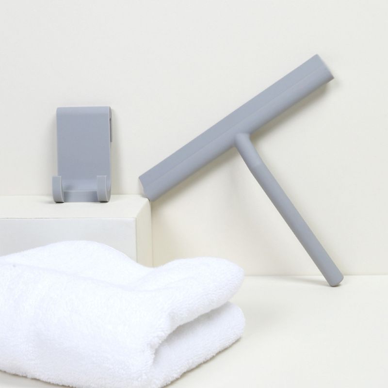 Durable Silicone Window Tile Glass Wiper Cleaner Squeegee Shower Mirror Cleaning Holder