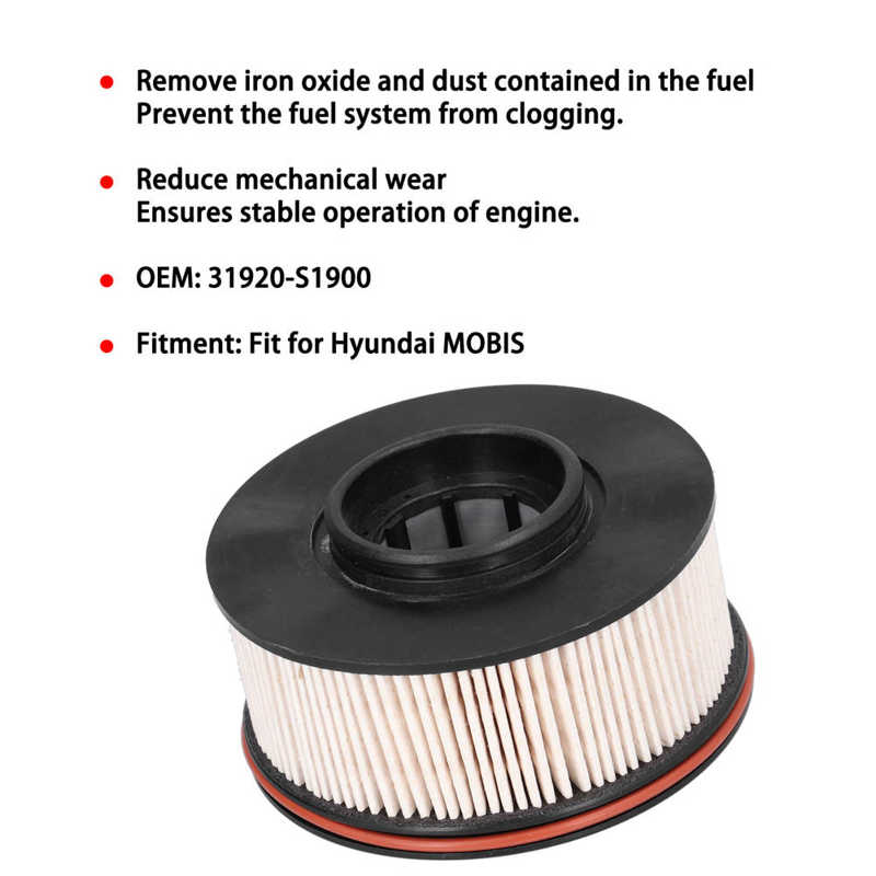 Elemento de filtro de combustibile accessori auto filtro carburante Replacement sostituzione con anelli di tenuta misura per Hyundai MOBIS