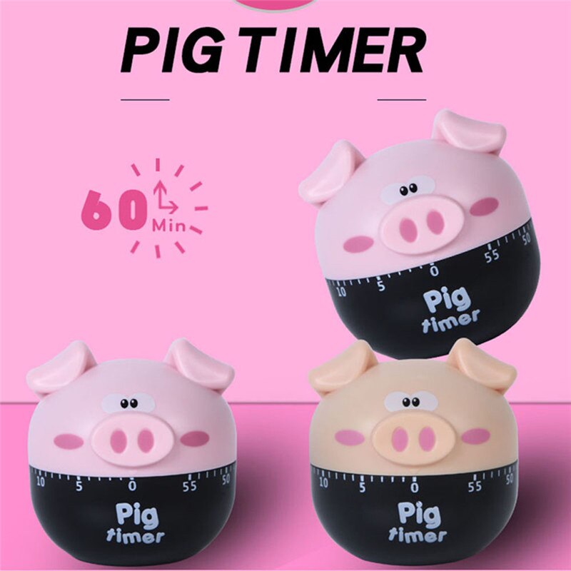 1 pcs Cartoon Timer Plastic Machine Timer 60 Min Wekker Keukengerei Leuke Digitale Timer Plastic Leuke Timer stopwatch