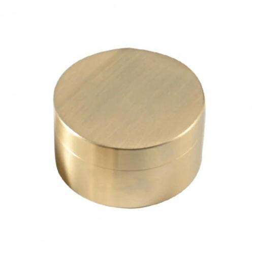 Storage Box Round Compacted Retro Style Multifunctional Brass Outdoor Waterproof Organizer for Jewelry: GoldL