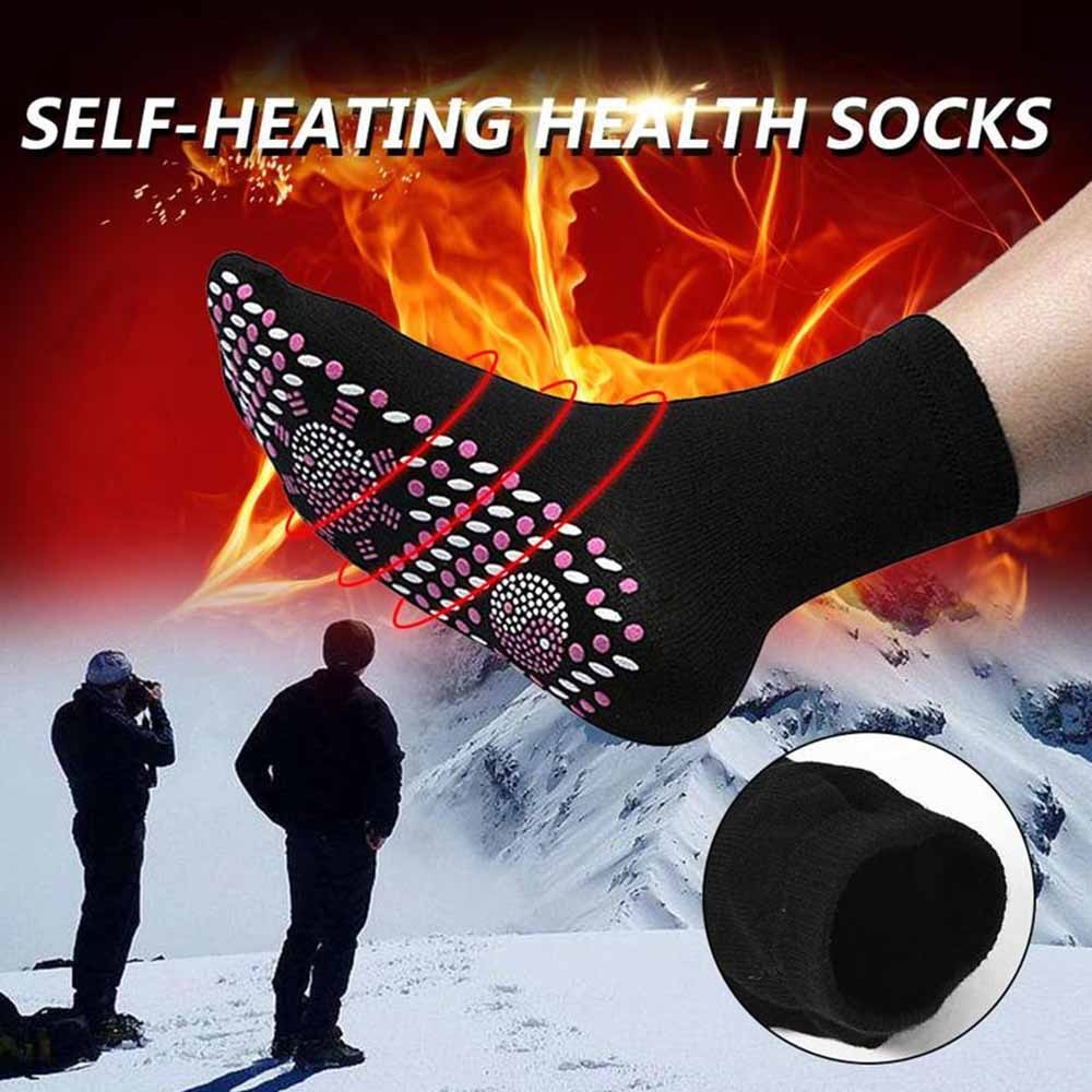 Self-Heating Health Care Socks Tourmaline Magnetic Therapy Comfortable And Breathable Massager Winter Warm Foot Care Socks