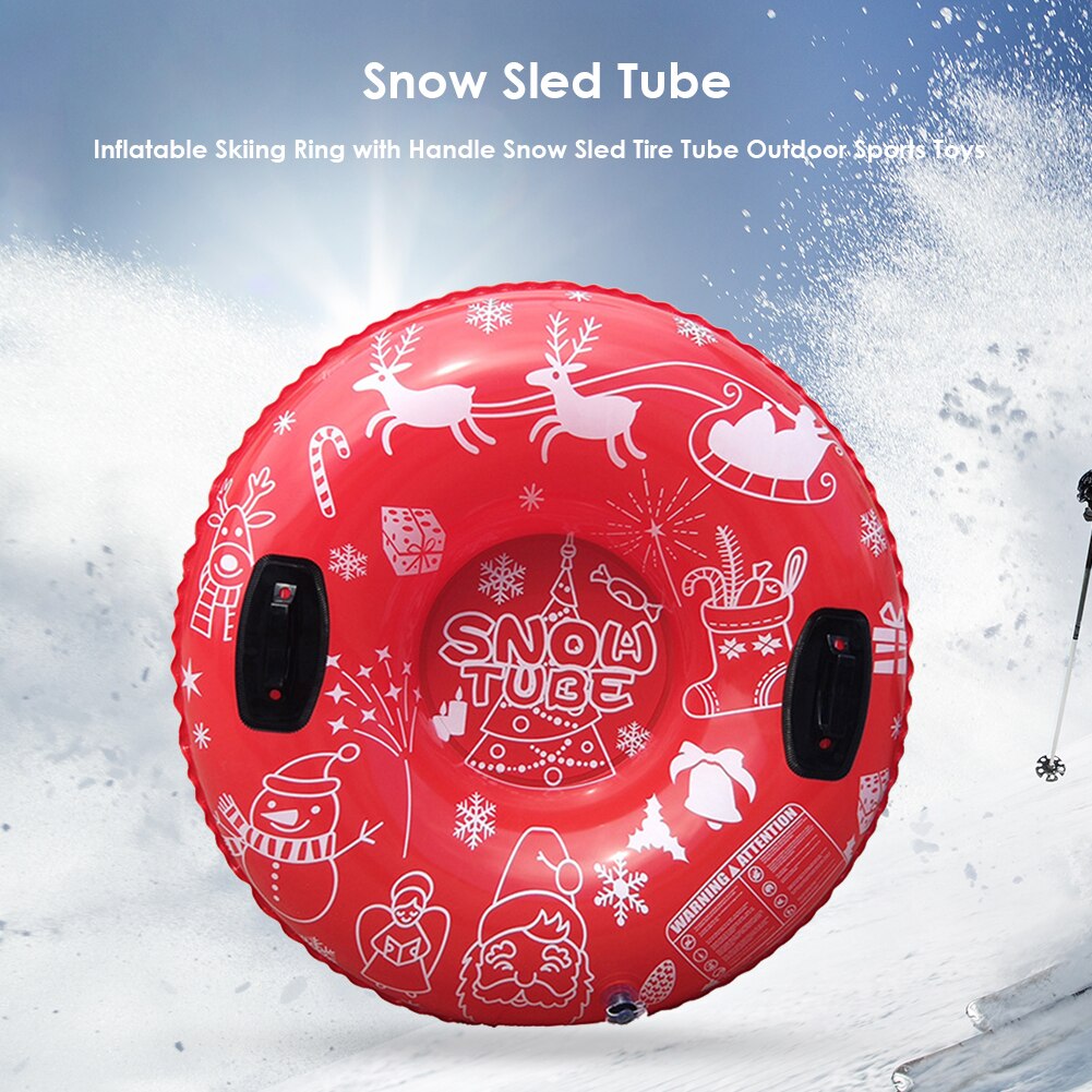 Anello da sci gonfiabile in PVC galleggiante slitta da neve tubo da sci cerchio da sci inverno sport all&#39;aria aperta giocattoli forniture per bambini bambini adulti