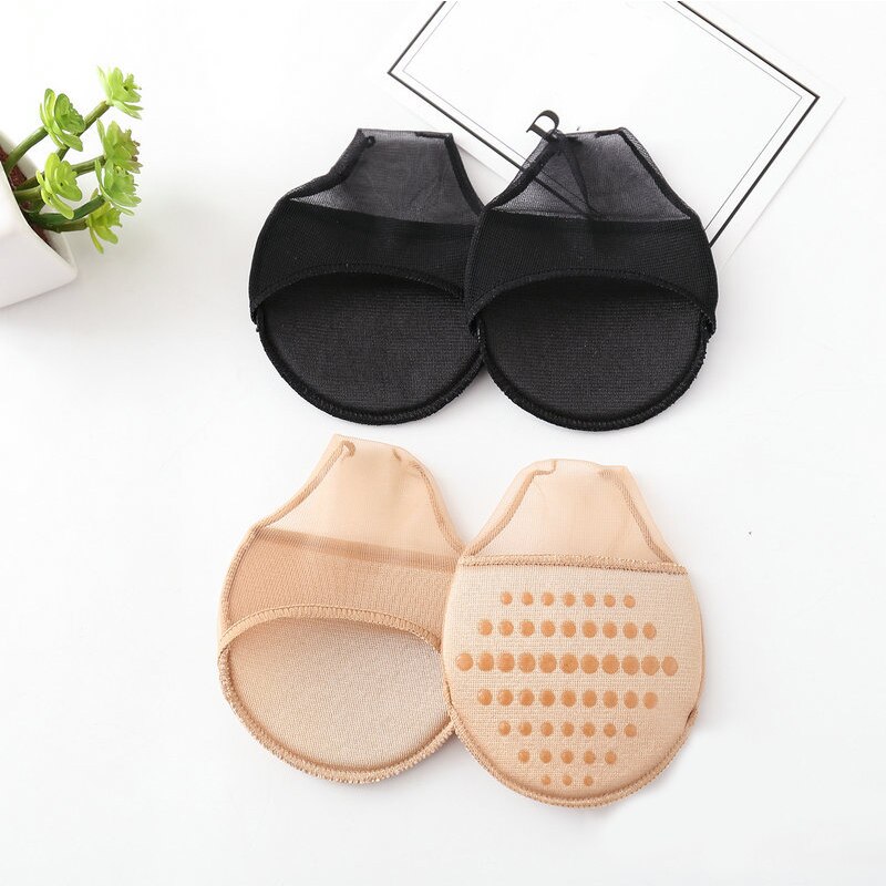 Summer Women Feet Toe Protect High heel half foot socks Lady Non-slip sweat No Show invisible toe socks