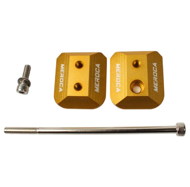 Meroca sliding push cykel nav sikkerhedsspænde skrue brudt trapezformet møtrik modificeret børne balance cykel roller slider s cykel: Gul