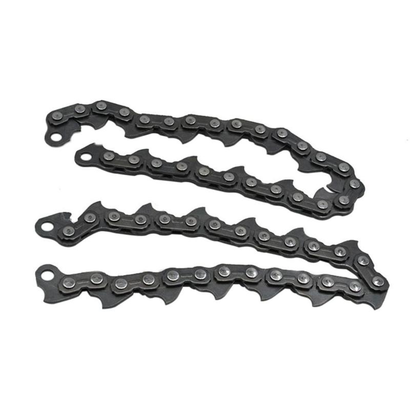 2 stücke 24cm Tragbare Kette Typ Kette Klinge Mangan Stahl Holz Schneiden Kettensäge Holzbearbeitung Zubehör Trimmer Kopf Kette