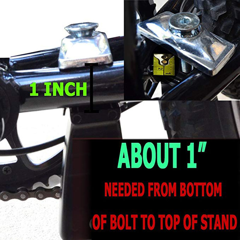 2 Legs Stand Center Mount Double Leg Parking Rack Bike Kickstand Adjust Height fits most 24" 26" 28" Bicycle