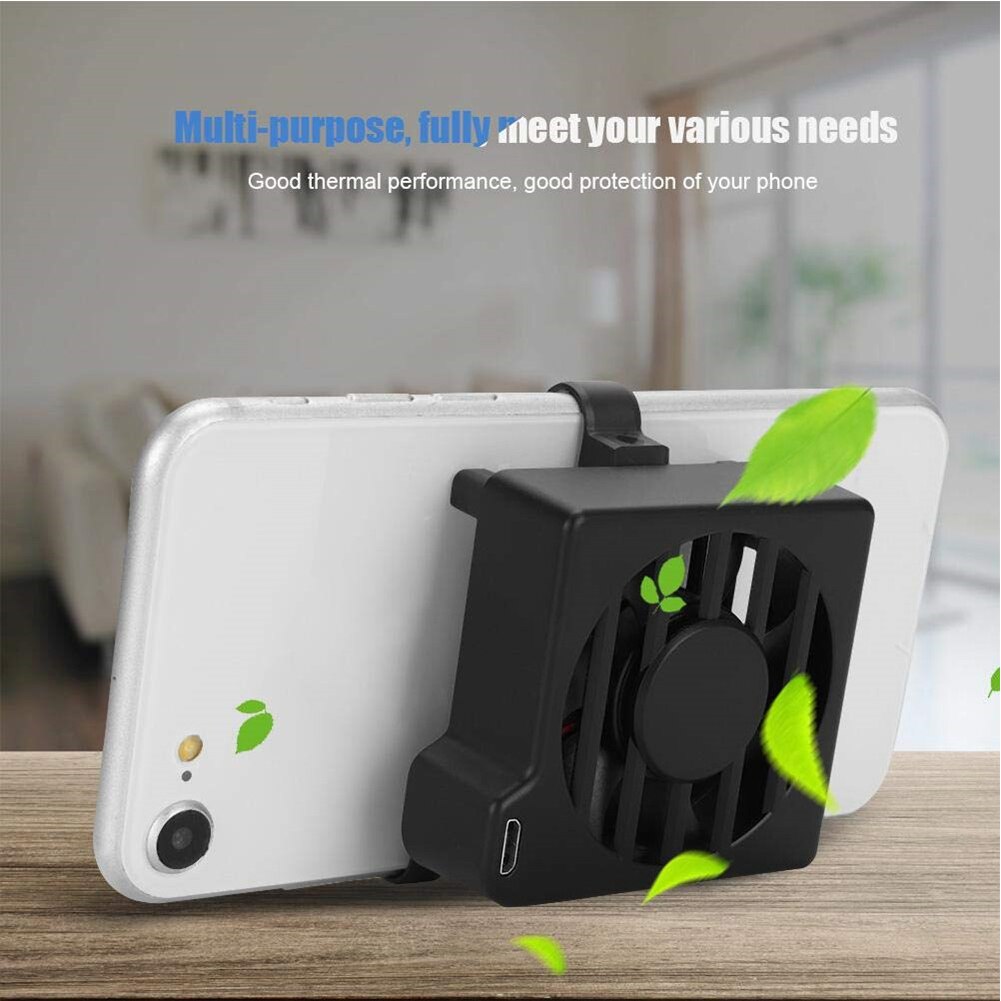 Mobile Phone Radiator Charger Phone Stand Holder Universal Smartphone Cooling Fan Cooler Mount Game Handle Desktop Holders
