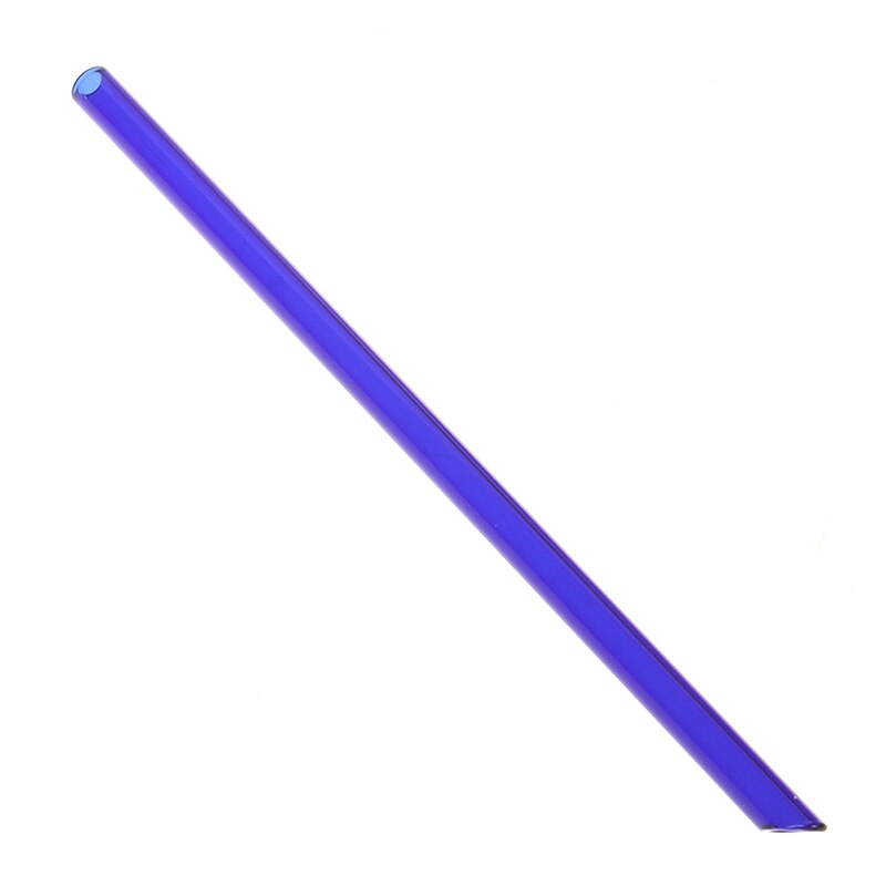 1 set herbruikbare glazen rietjes voor bruiloften, cocktails, sap, verjaardagsfeesten: Donkerblauw