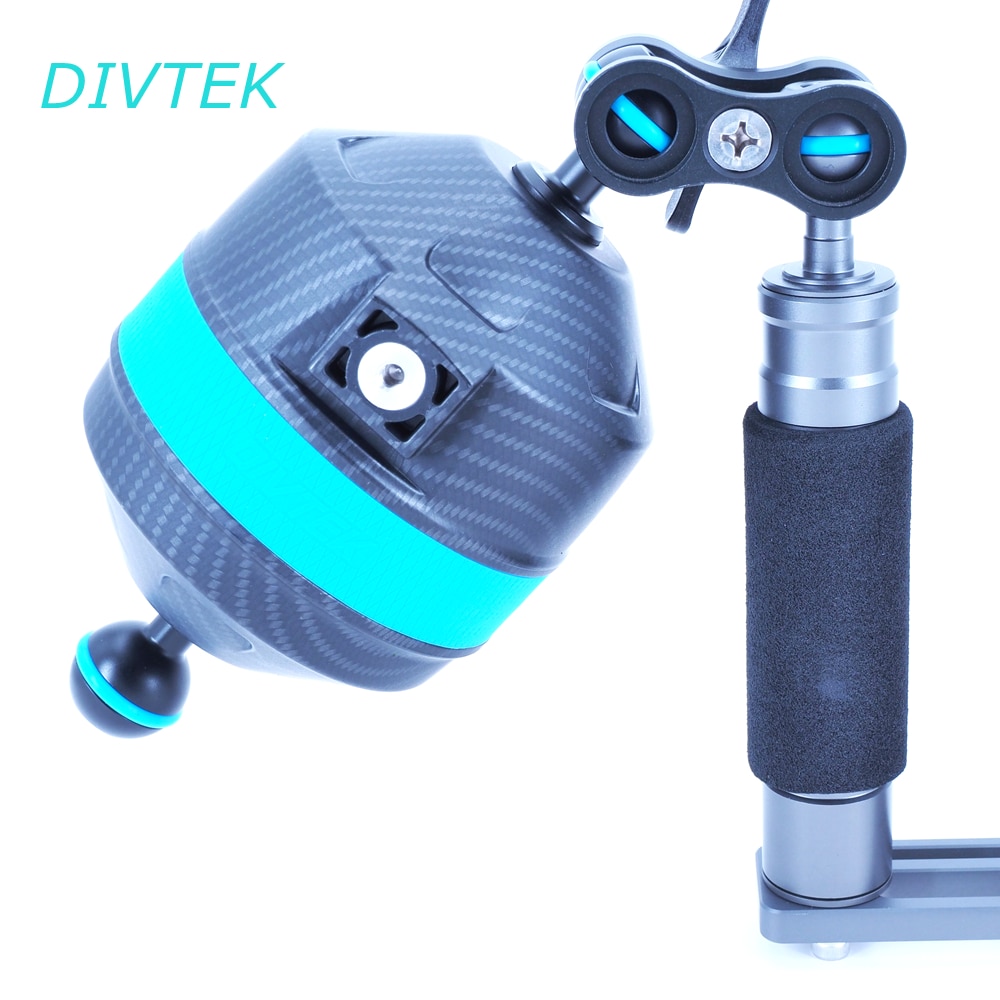 Divtek mega float arm s  d95-110 dykning opdrift arm beslag med nauticam bajonet mount til divtek float arms