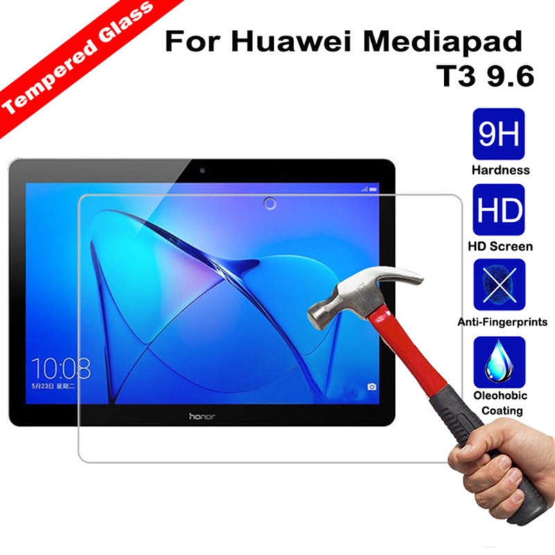 Protector de pantalla de vidrio templado para tableta, película protectora de pantalla de 9,6 pulgadas para Huawei Media Pad T3 10, AGS-L09