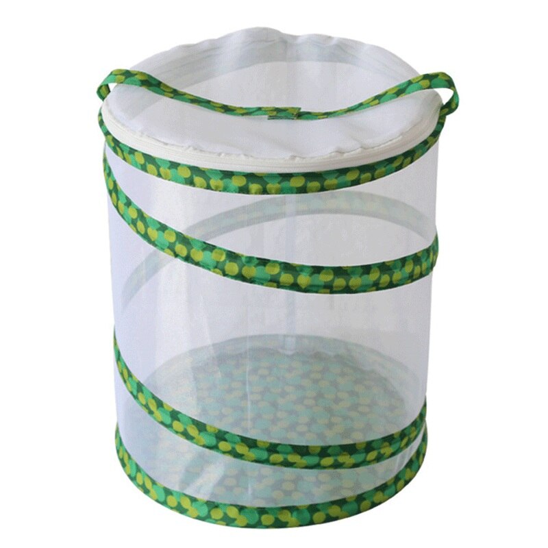 White Portable Mesh Cage Mantis Stick Small Insect Butterfly Plant Cage Breeding Housing Enclosure Net Insect Boxes