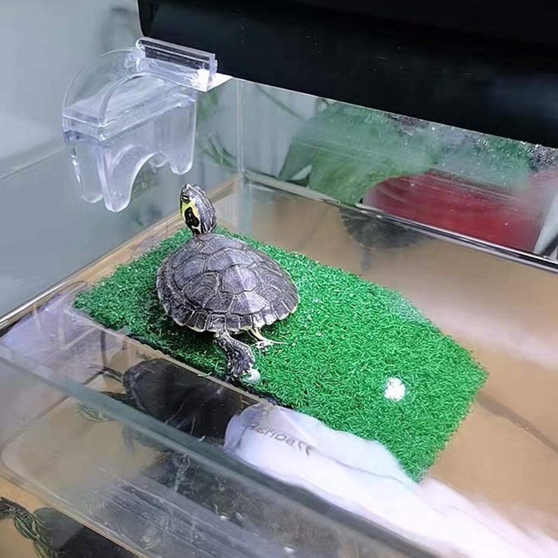 Rampa tortuga de agua,Plataforma de apoyo para Tortuga, escalera para césped, reptil, terraza de descanso, acuario, Isla de musgo, decoración para tanque de tortuga de agua terraza decoracion