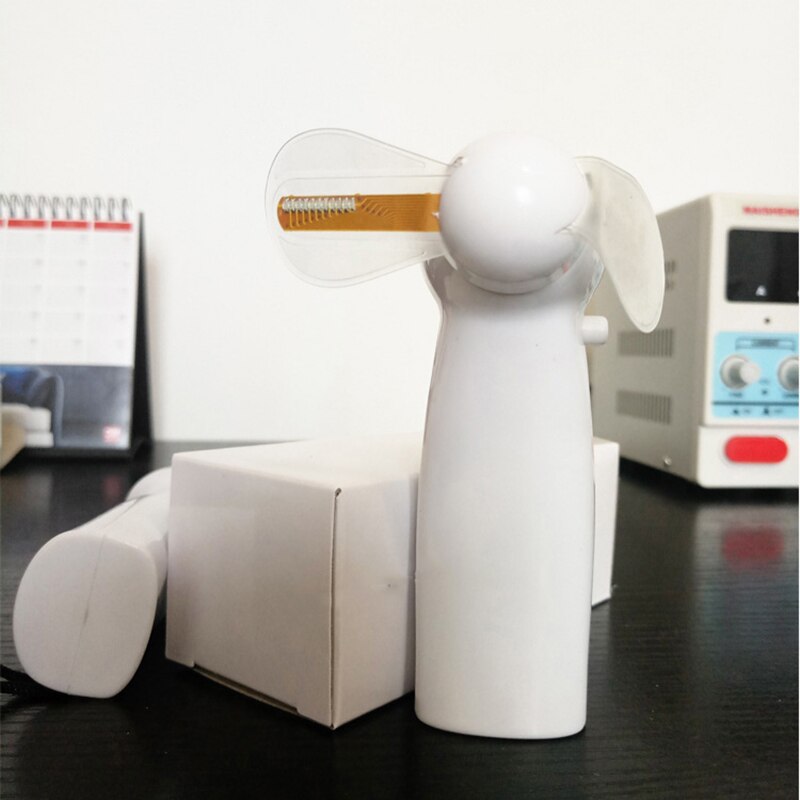 Mini LED Colorful Light Fan Portable Handheld Cooling Fan Battery Operated LED Flashing Fan Student Ideal Fans Desktop